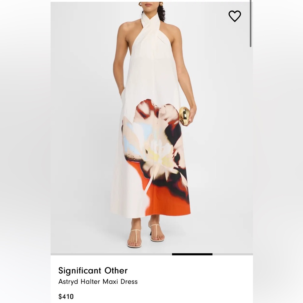 Significant Other Astryd Halter Maxi Dress